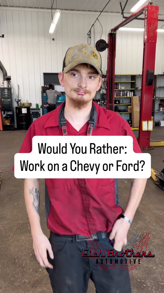 Eich Brothers TikTok: Would you rather work on a Chevy or a Ford?